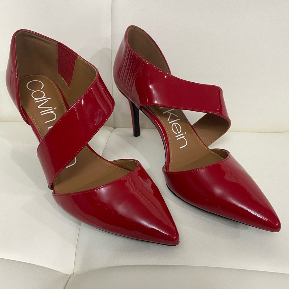🍎 Candy Apple Red Calvin Klein Highheels